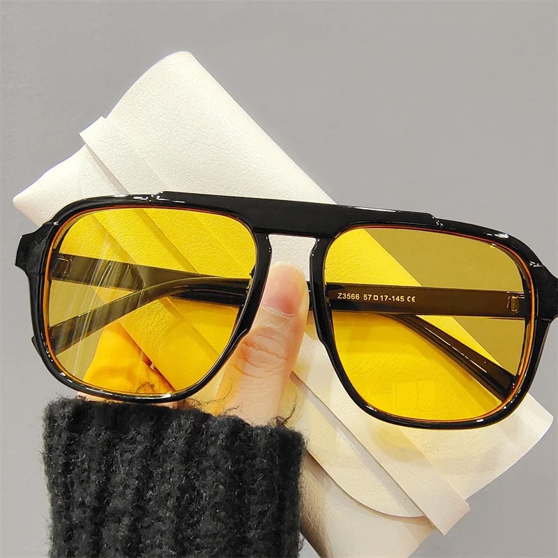 Street Fashion Glasses - Novos Óculos de Sol Oversized Clássicos