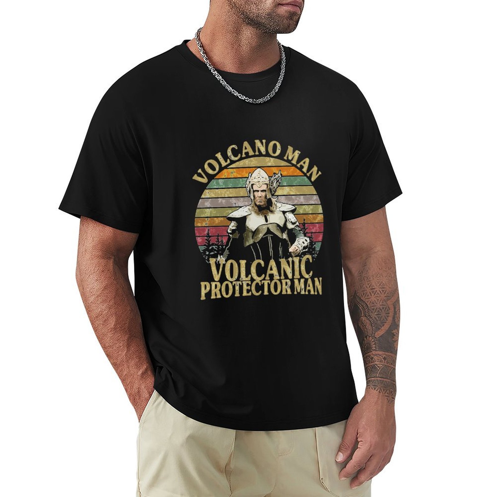 Street Fashion Essentials - Camiseta essencial Volcano Man, camiseta casual