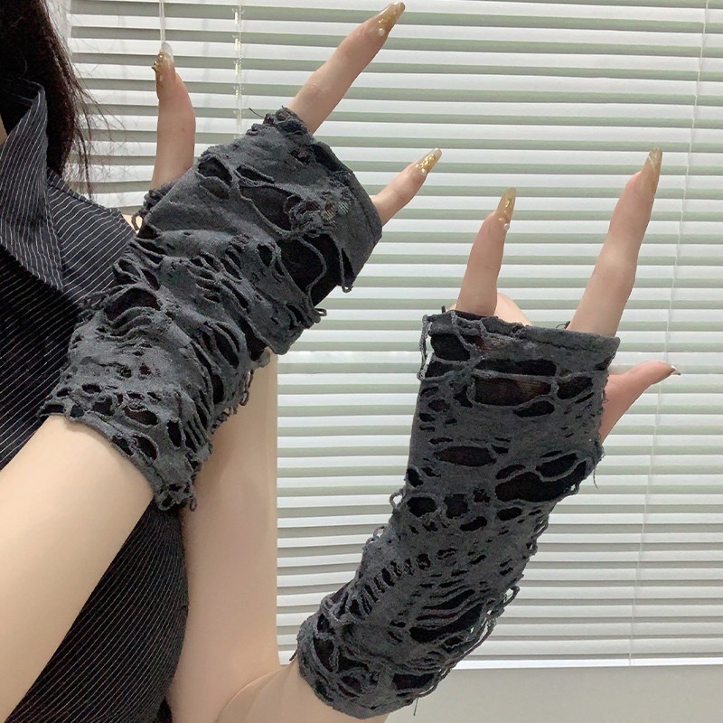 Street Fashion Gloves - Luvas Curtas Sem Dedos Yueqiu Girl
