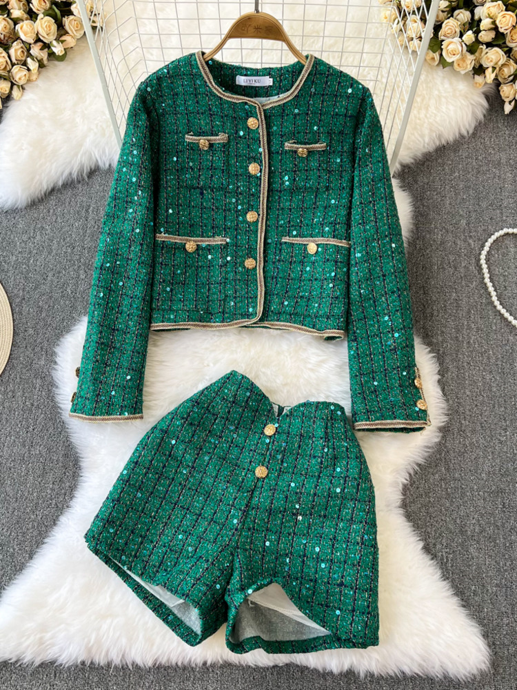 Street Fashion Jacket - Outono inverno senhora duas peças roupa