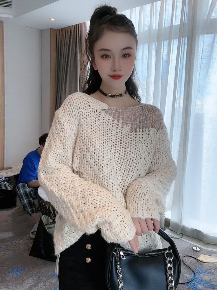 Street Fashion Culture - Suéteres jumpers pullovers das mulheres pulôver