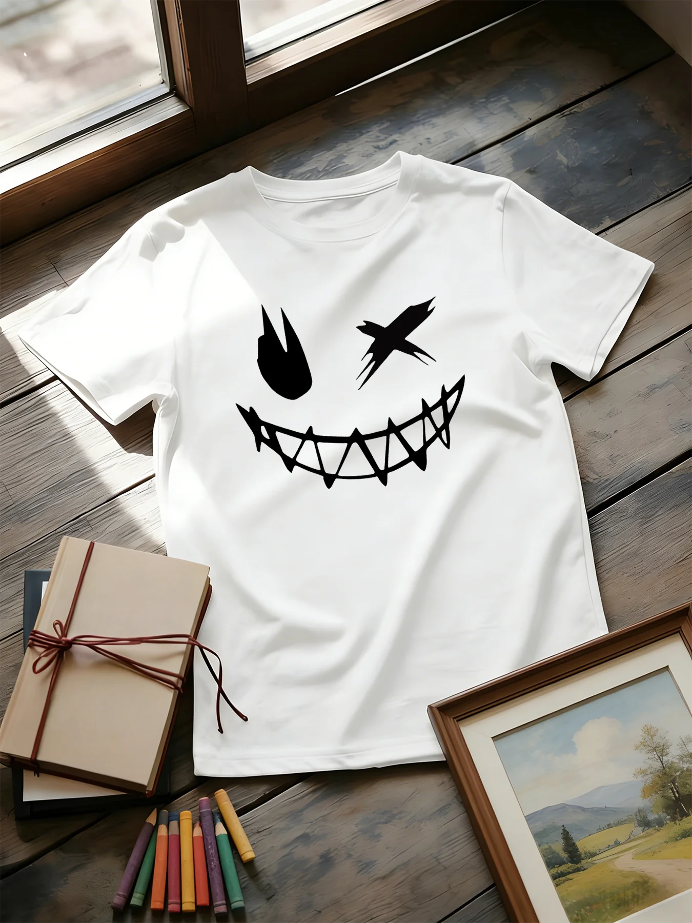 Street Fashion Culture - Camiseta Estampada com Padrão de Moda