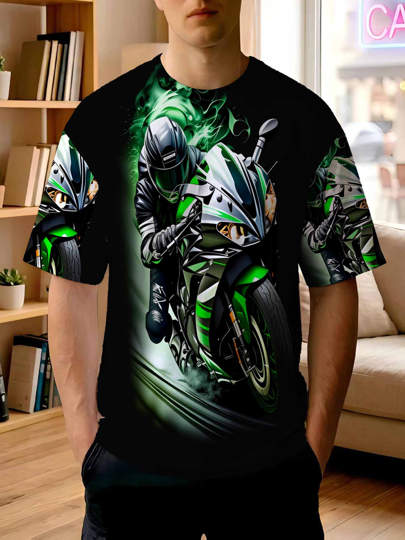 Street Fashion Culture - Camiseta Masculina Estampada Nova 2026 -