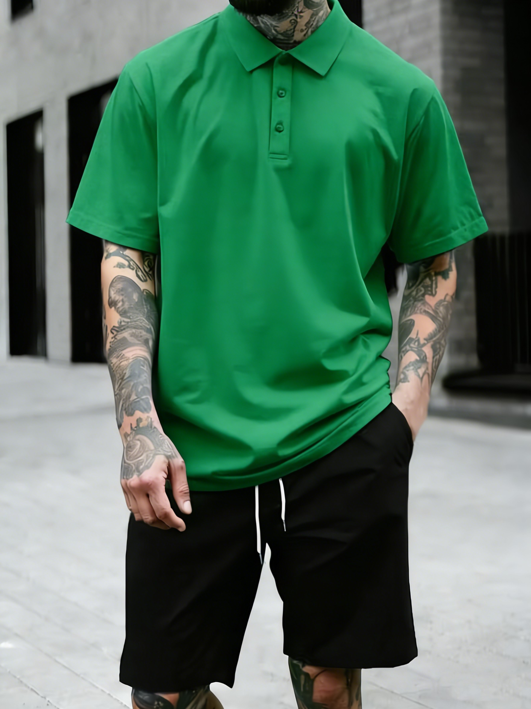Street Fashion Culture - Camisetas Polo Masculinas de Verão em