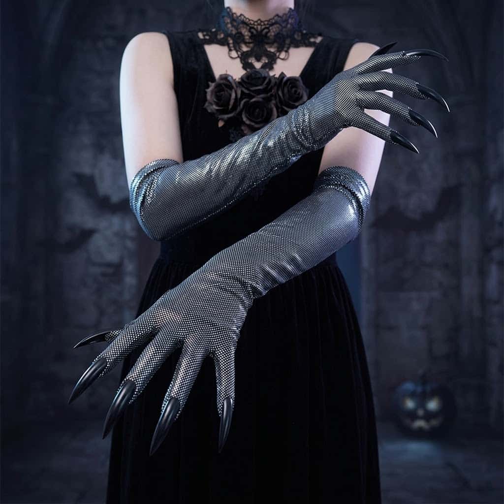 Street Fashion Gloves - Luvas Longas Góticas Y2K Moon Girl