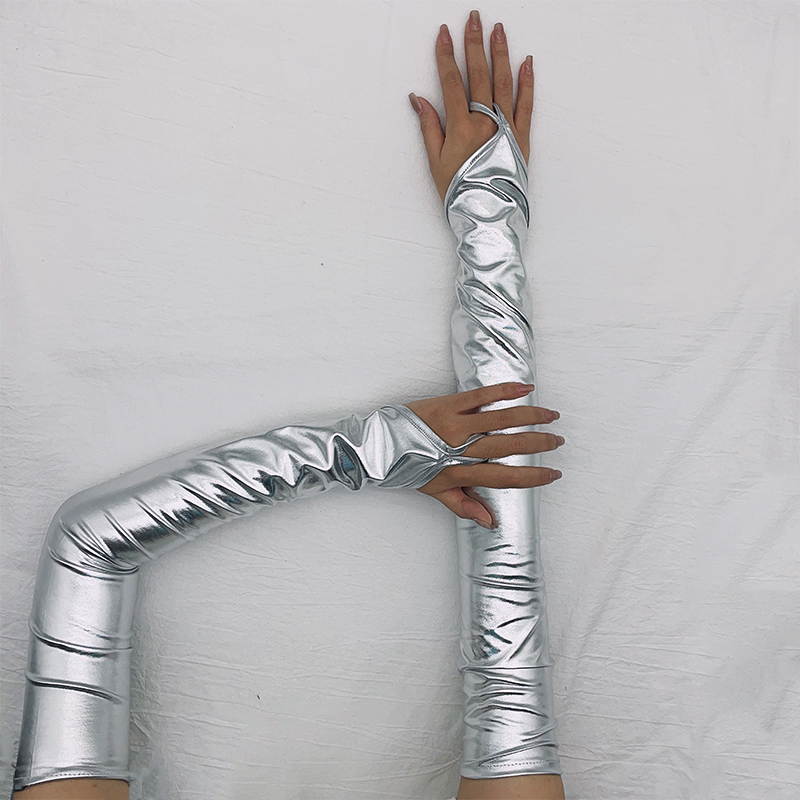 Street Fashion Gloves - Laca de couro gancho dedo luvas
