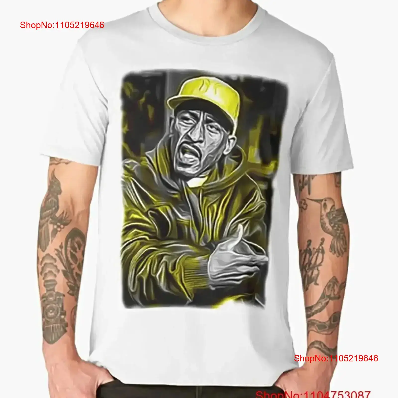 Street Fashion Baggy - Rakim t camisa rapper clássico rap