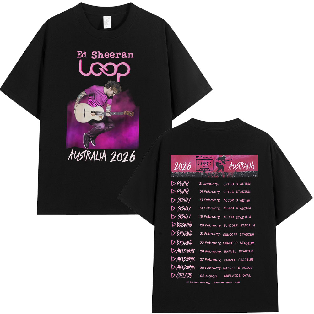 Street Fashion Australia - Camisetas do Tour Ed Sheeran Loop