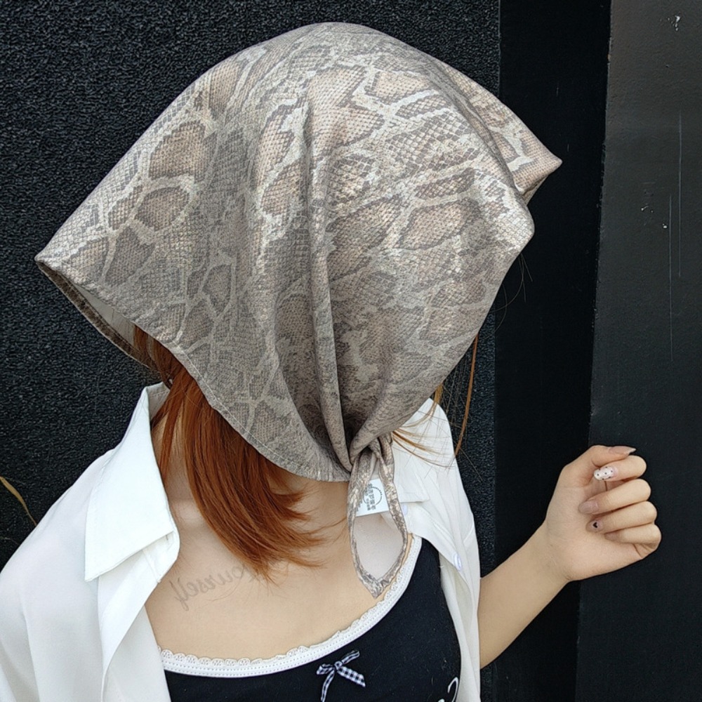 Street Fashion Baggy - Headwear y2k cobra impressão lenço de