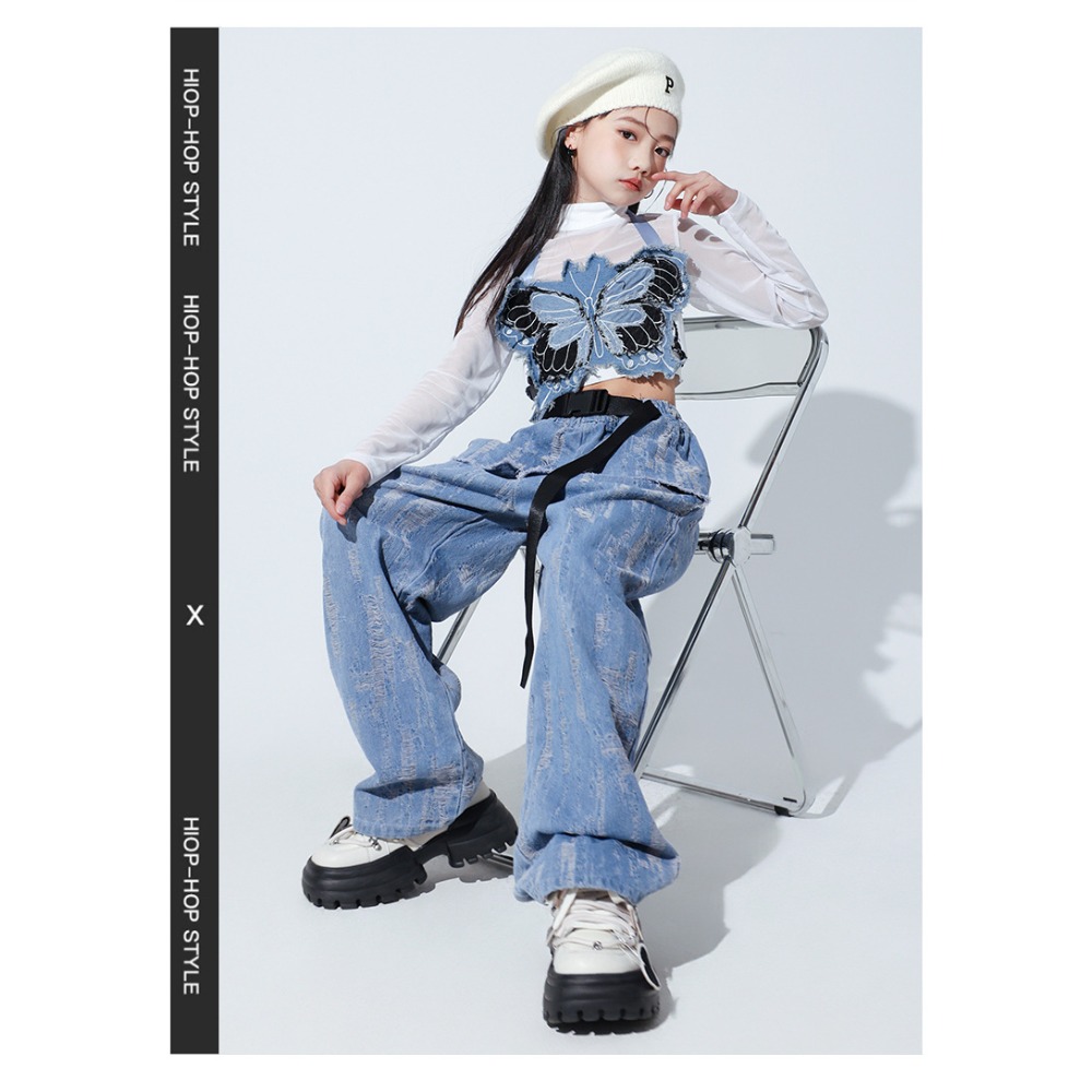 Street Fashion Jacket - Conjunto de Dança Jazz Hip Hop: