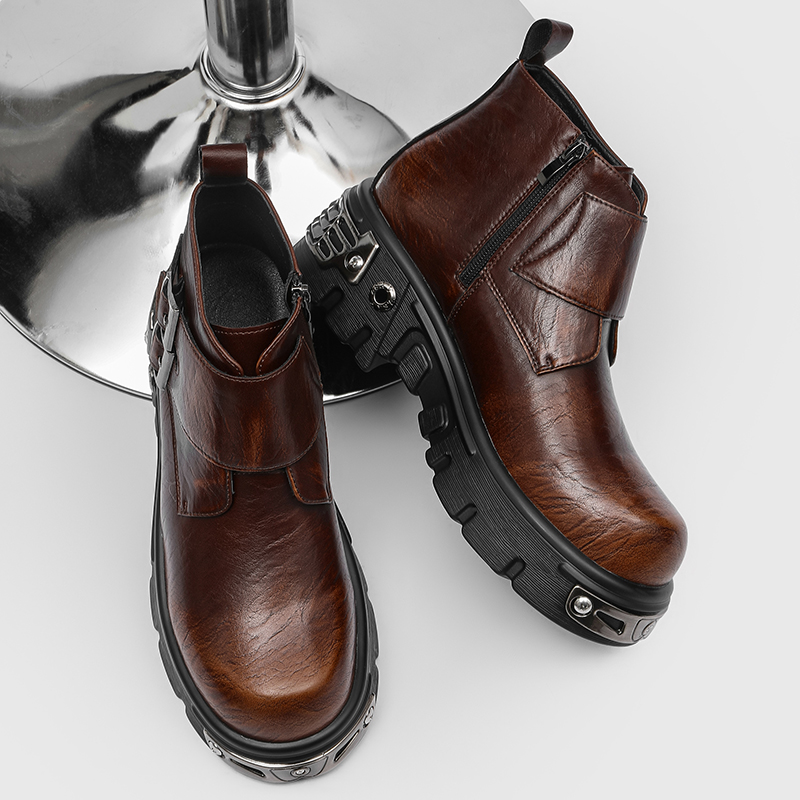 Botas de Motocicleta Estilo Pu - Street Fashion Essentials avaliação e preço