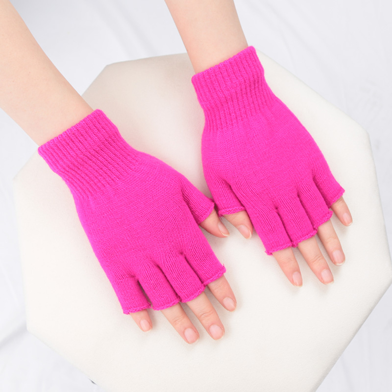 Unissex preto meio dedo luvas  - Street Fashion Gloves avaliação e preço