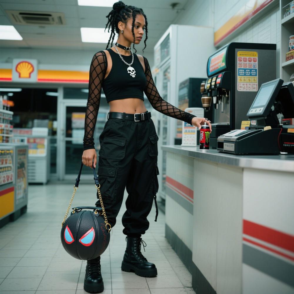 Bolsa inspirada em basquete Ku - Street Fashion Essentials avaliação e preço