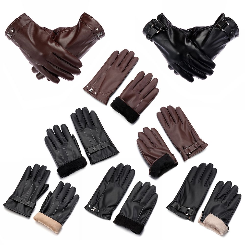Luvas de couro térmico de lã m - Street Fashion Gloves avaliação e preço