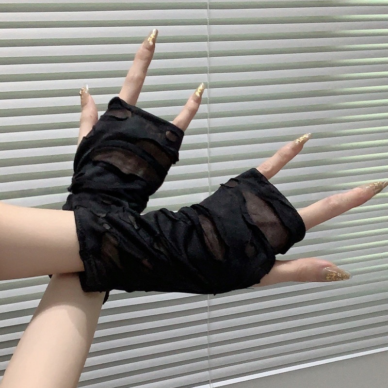 Luvas Curtas Sem Dedos Yueqiu  - Street Fashion Gloves avaliação e preço