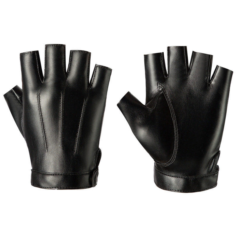 Luvas sem dedos de couro pu, h - Street Fashion Gloves avaliação e preço