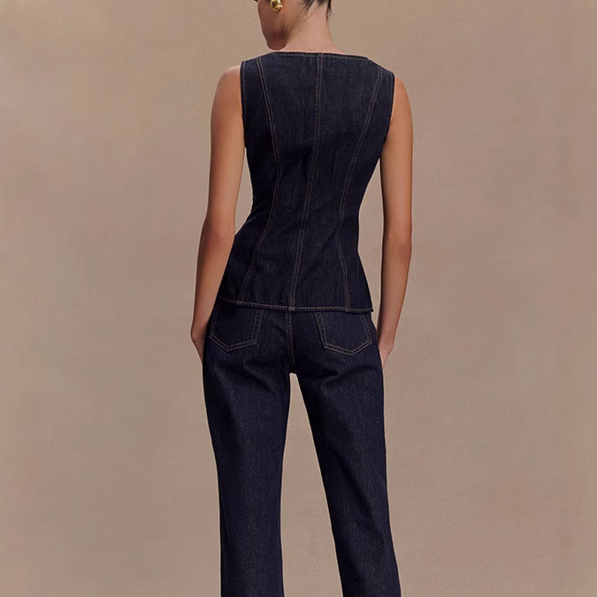 Verão denim calça define femin - Street Fashion Baggy avaliação e preço