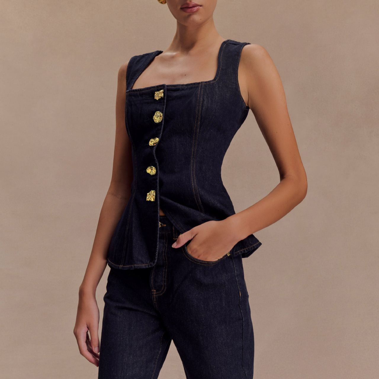 Verão denim calça define femin - Street Fashion Baggy avaliação e preço