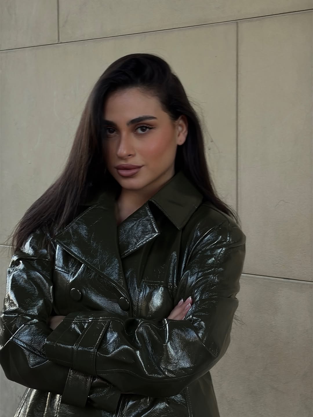 Saia de Couro Sintético Marrom - Street Fashion Jacket avaliação e preço