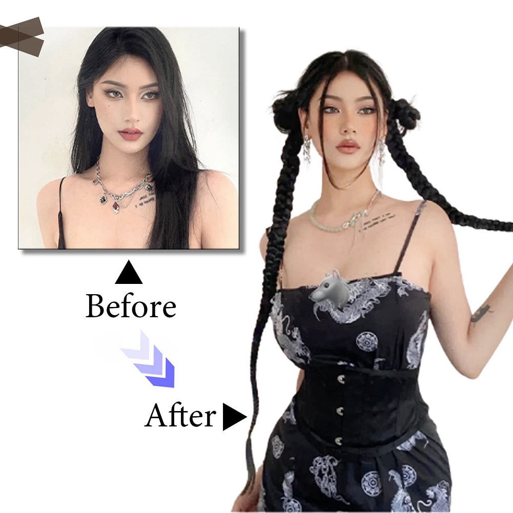1/2 pçs extensão do cabelo tra - Street Fashion Girls avaliação e preço