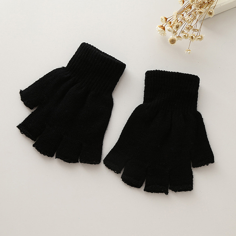 1 par de luvas unissex pretas  - Street Fashion Gloves avaliação e preço