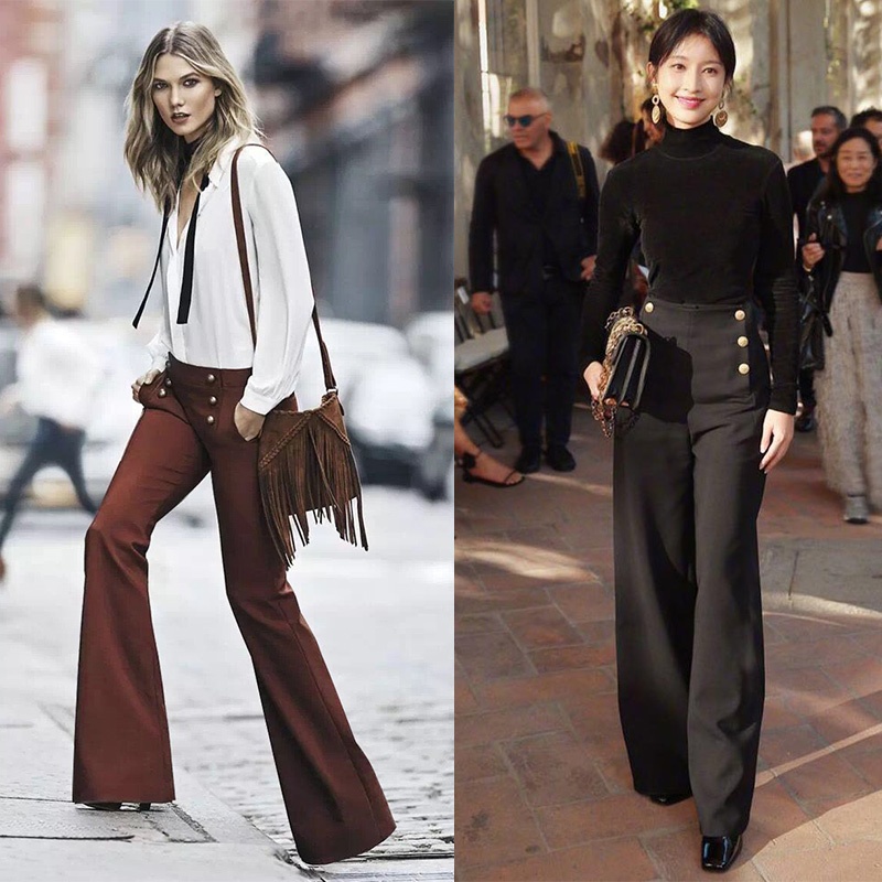 Calças Femininas de Moda com C - Street Fashion In Milan avaliação e preço