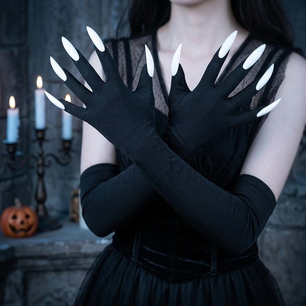 Luvas Longas Góticas Y2K Moon  - Street Fashion Gloves avaliação e preço