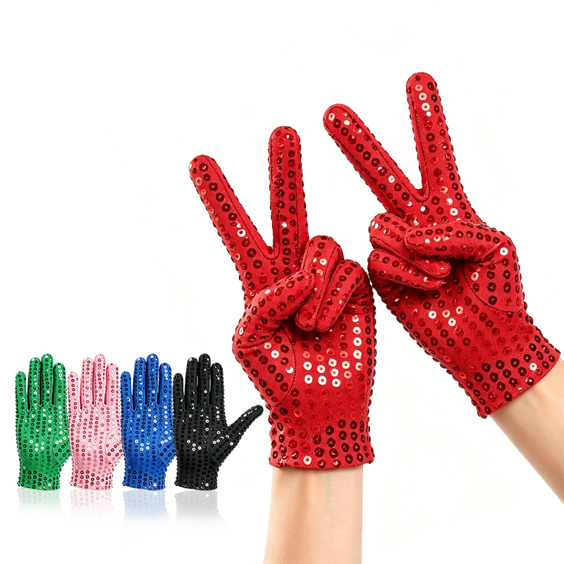 Luvas de Lantejoulas para Fest - Street Fashion Gloves avaliação e preço