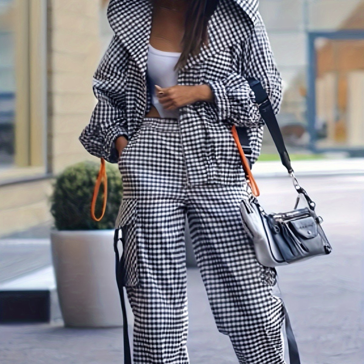Primavera outono casual xadrez - Street Fashion Jacket avaliação e preço