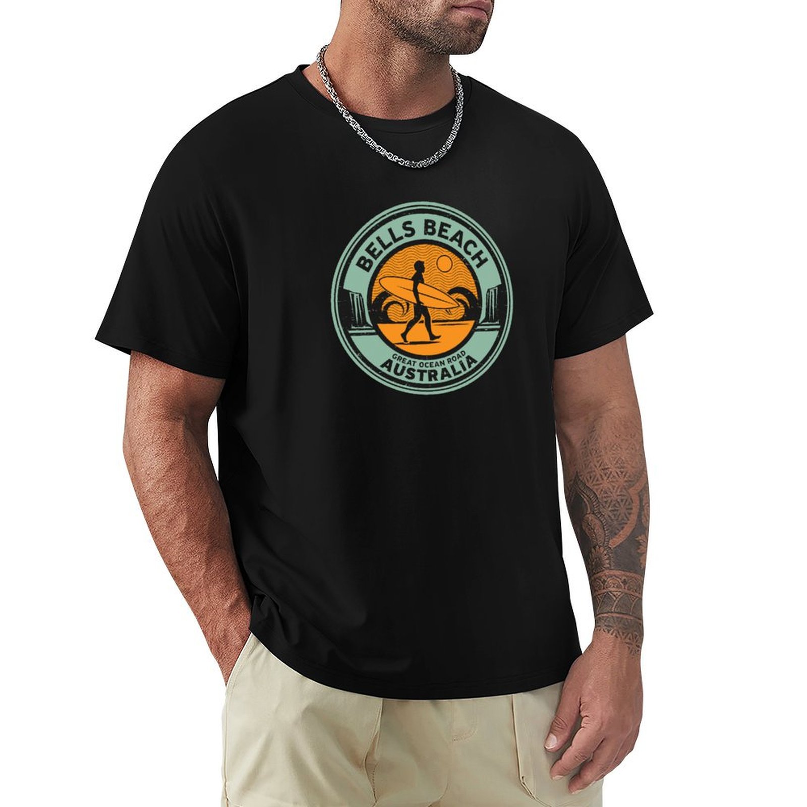 Camiseta Bells Beach, Austráli - Street Fashion Australia avaliação e preço