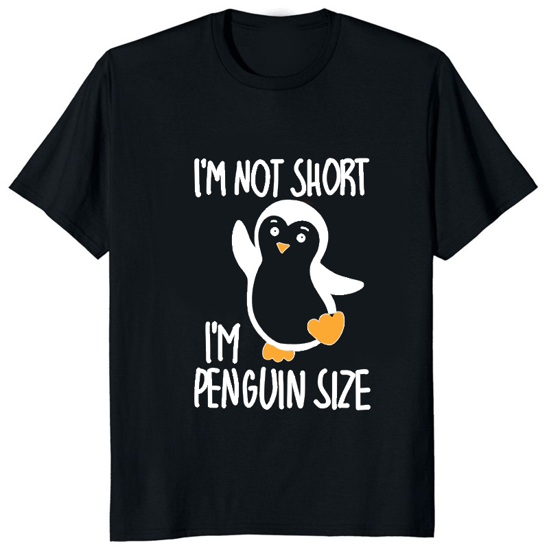 Funny Penguin T-shirt impressa - Street Fashion Baggy avaliação e preço